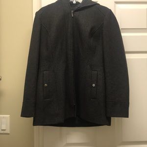 Hooded peacoat
